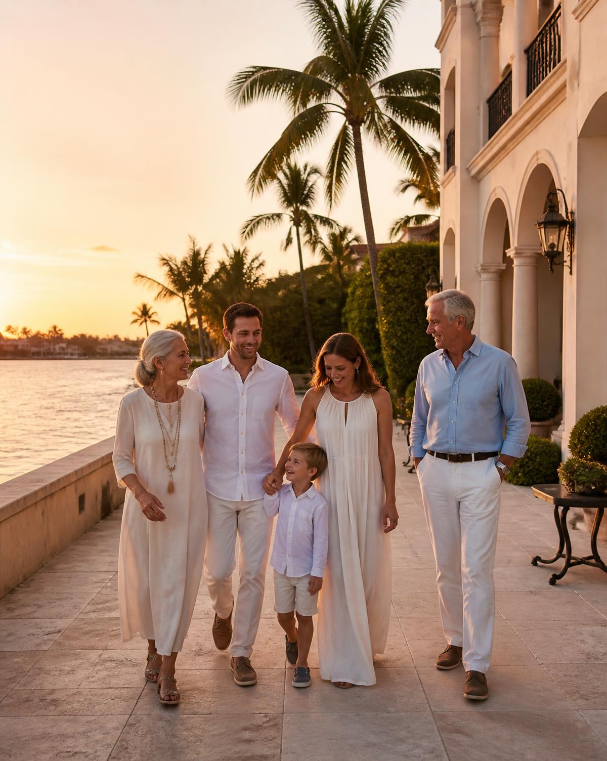Family enjoying time together at home in South Florida